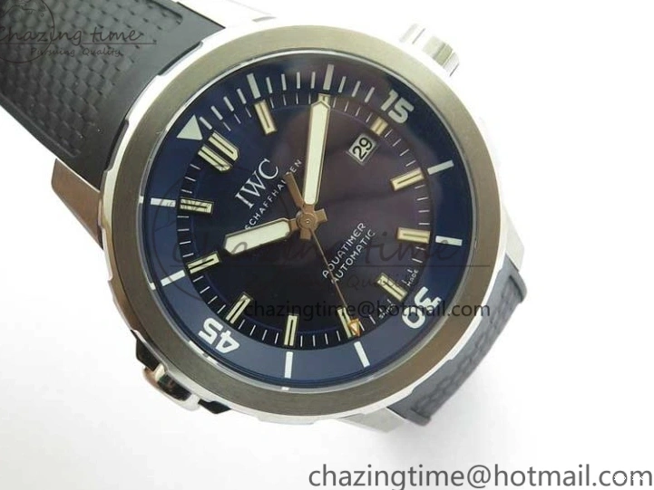 MIROTIME 0124 RelaxedFit Aquatimer Automatic IW329004 V6F 1:1 Best Edition Blue Dial on Rubber Strap MIYOTA 7095